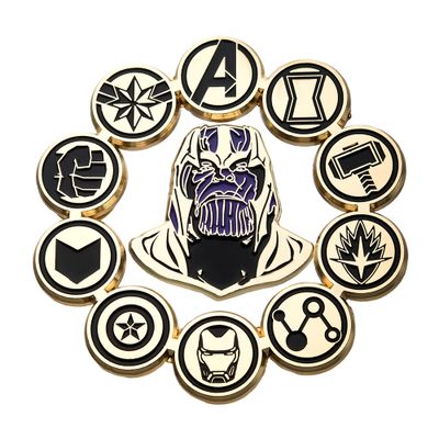 Thanos & Avengers Logo Pin Set 