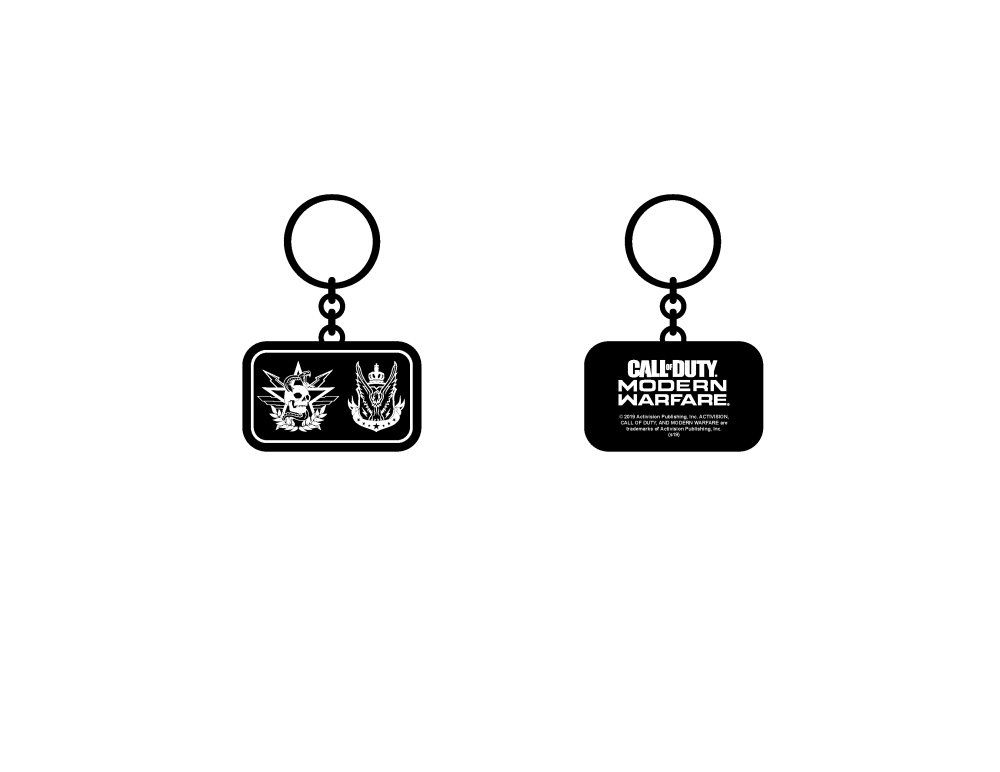 Call Of Duty Modern Warfare Black Logo Keychain 