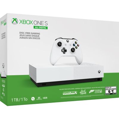 Xbox One S 1TB All-Digital Edition Console (Disc-free Gaming) 