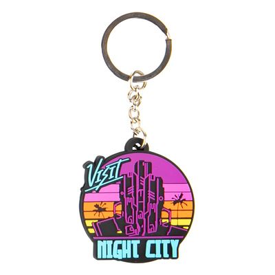 Cyberpunk night city keychain - In store only