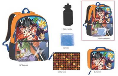 Dragon Ball Z 5PC Backpack set 