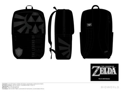 Loz Shield Black Backpack 