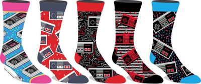 Nintendo Retro Controller Socks 5 PK 