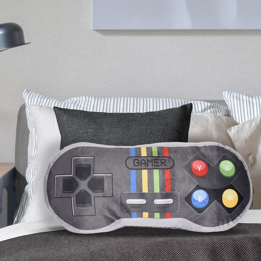 Controller Pillow - Grey/Multicolour 