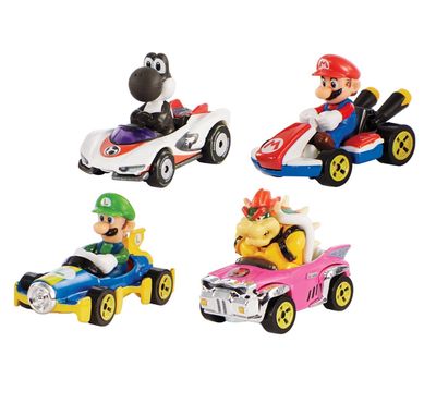 Hot Wheels Mario Kart 4PK 