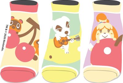 Animal Crossing Jr 3pk Socks 