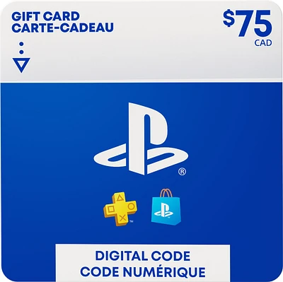 Carte-cadeau PlayStation Store de  75 $ 
