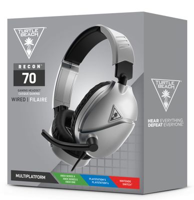 Turtle Beach® Recon 70 Silver Gaming Headset  
