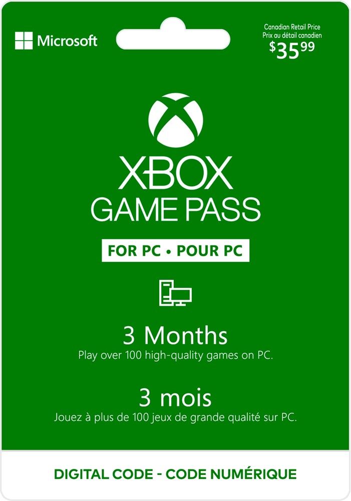 Xbox Game Pass For PC 3-Month Membership