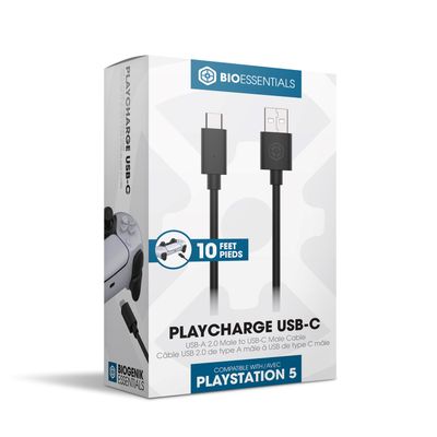 Biogenik Essentials Playstation 5 USB-C Gaming Cable 