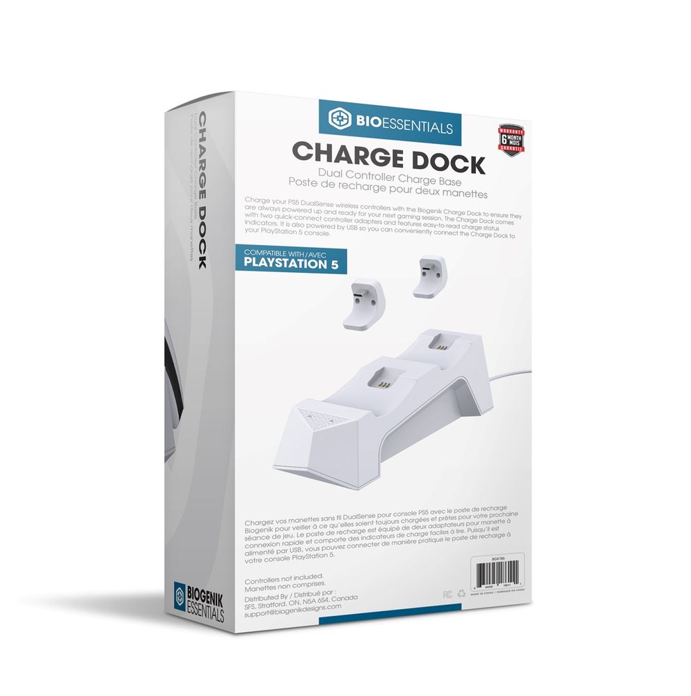 Biogenik Essentials Playstation 5 Dual Controller Charge Dock 