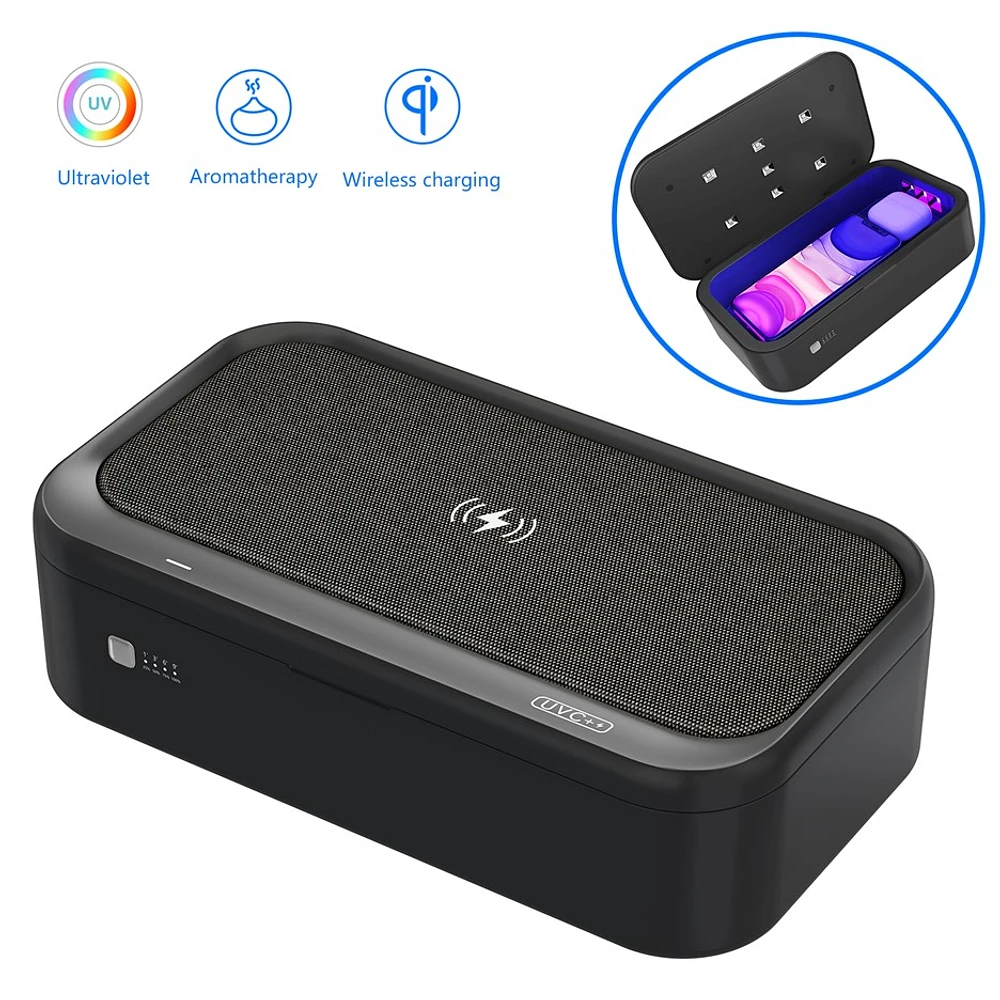 Boîte de désinfectant UV pour téléphone portable Biogenik 