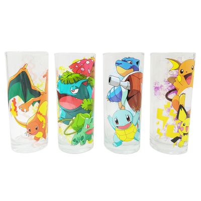 Pokemon 4 pack Tumbler Glass Set 