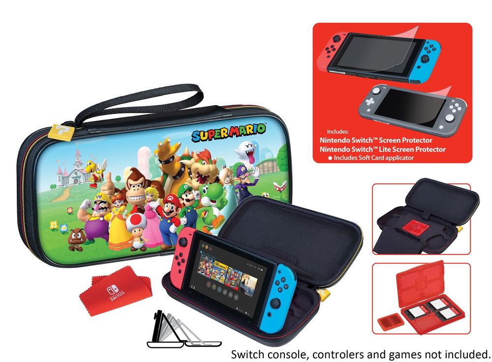 Nintendo Switch Travel Case Bundle Mario 