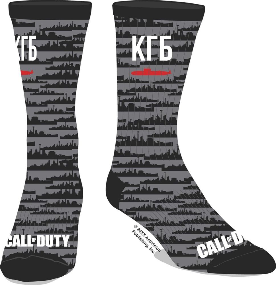 Call of Duty Cold War Grey Socks 