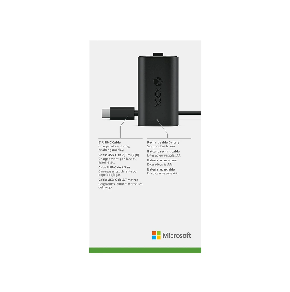 Xbox Play et cable de charge