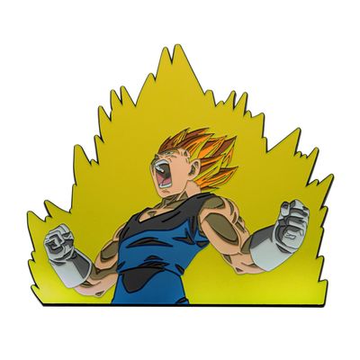 Dragon Ball Z 6-inch Vegeta Flame Enamel Pin 