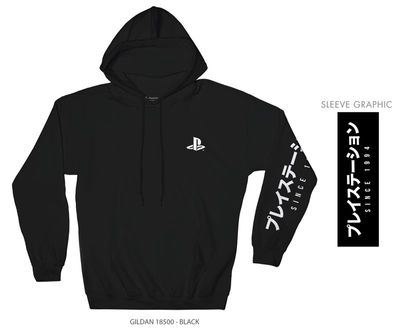 PlayStation Logo & Kanji Hoodie - L 