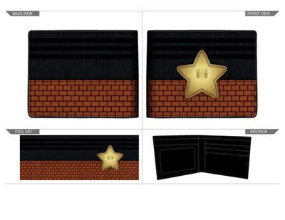 Super Mario Star Badge Wallet 