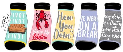 Friends Quote 5 Pack Ankle Socks 