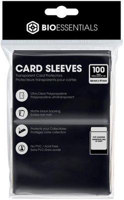 Biogenik Trading Card Protector Sleeves Black 100-Pack - Black 