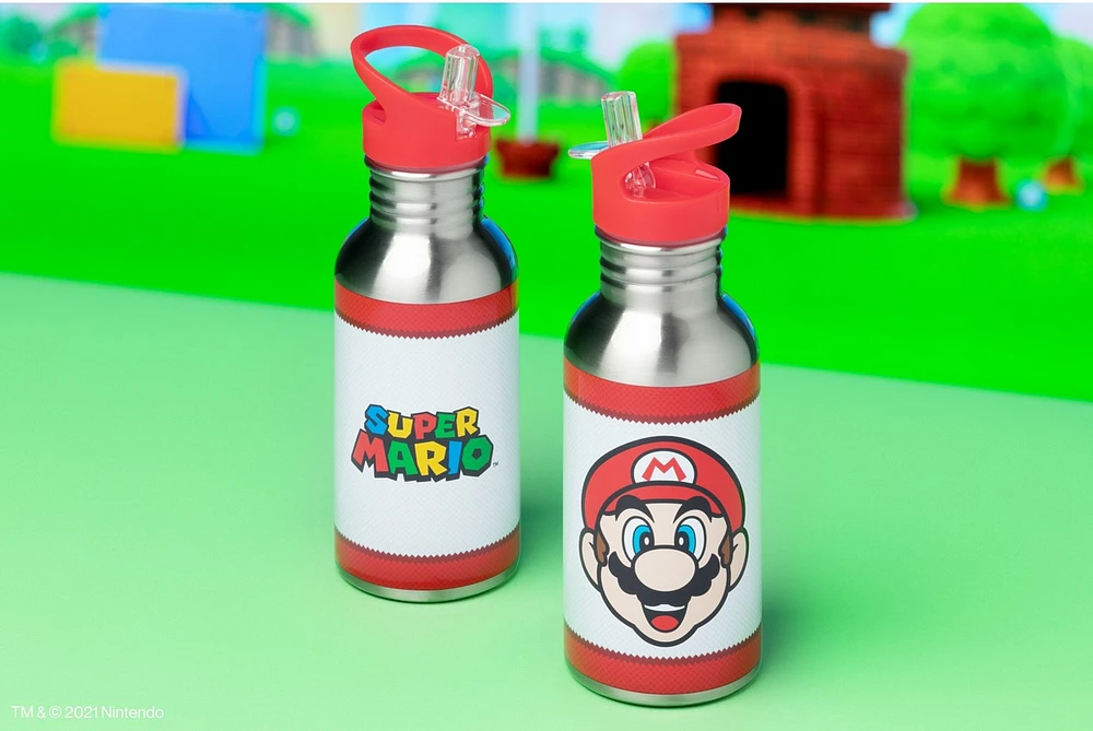 Super Mario Metal Water Bottle 