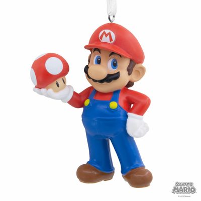 Super Mario With Mushroom Ornament 