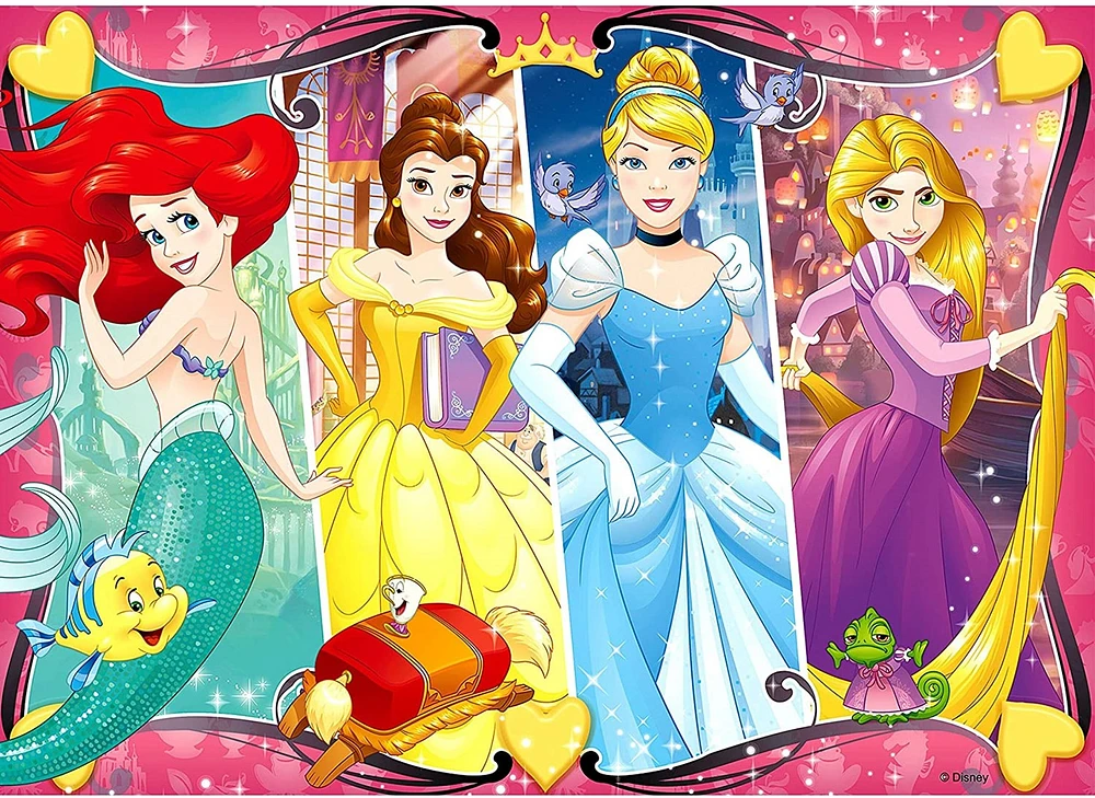 Heart 60 PC Glitter Princesses 