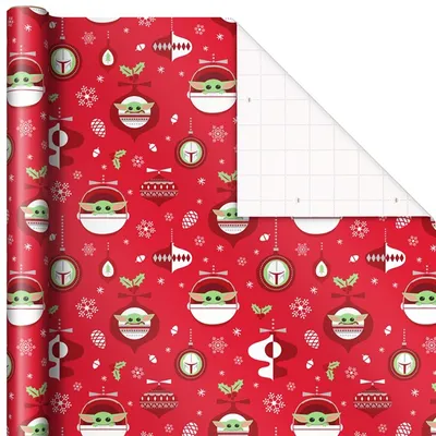 Baby Yoda Roll Wrapping Paper 