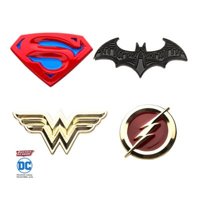 DC Justice League Logo Pin Set 