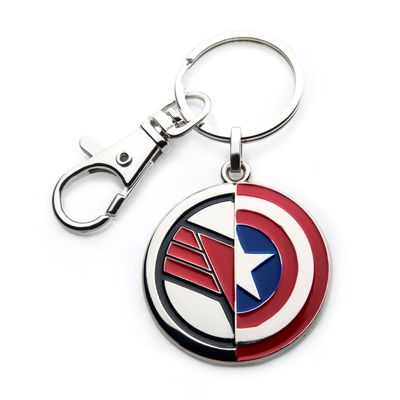 The Falcon Cap Shield Key Chain 
