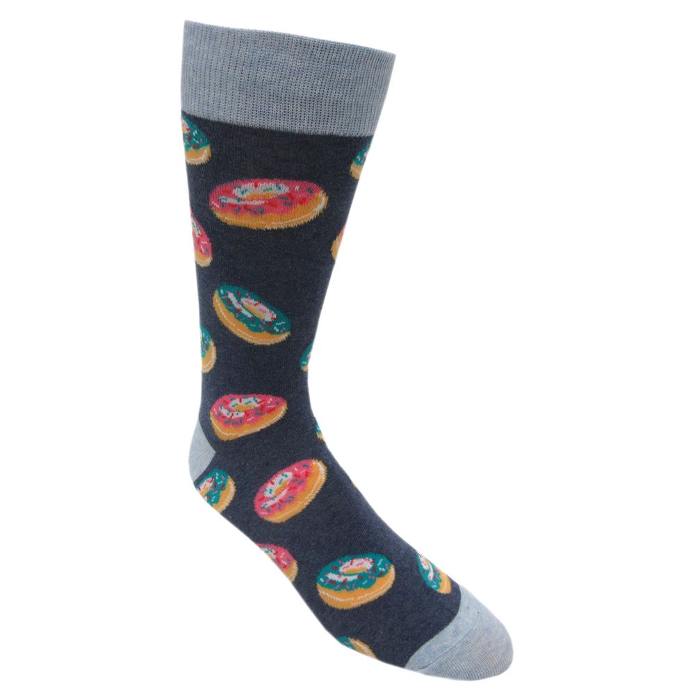 Adult Donut Blue Socks 