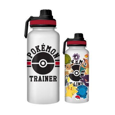 Pokemon Trainer Water Bottle With Stickers 