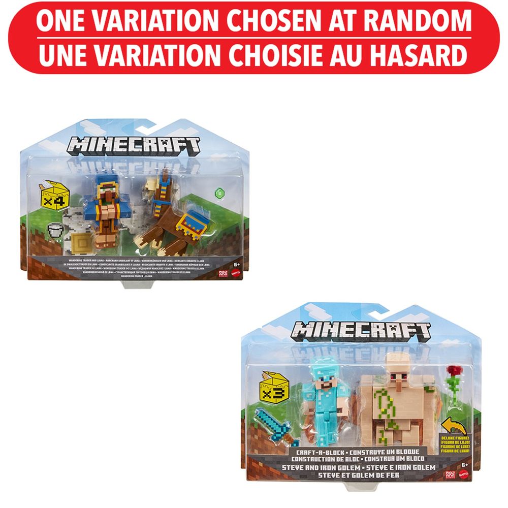 Minecraft 3.25 Figure 2 Pack  - One variation chosen at random