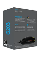 Logitech G203 LIGHTSYNC Gaming Mouse (Black) 