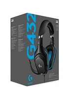 Logitech G432 7.1 Surround Sound Wired Gaming Headset 