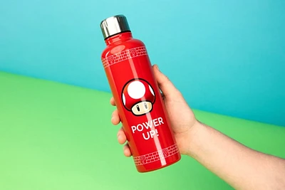 Super Mario : Bouteille d'eau en forme de champignon 