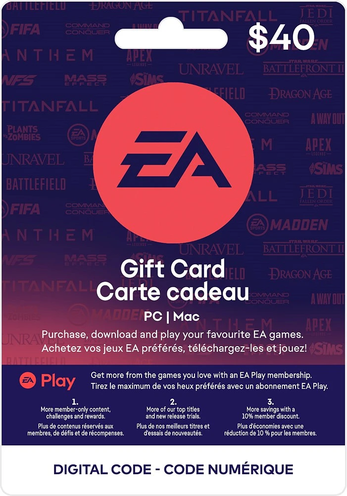 Carte-cadeau EA de