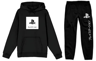 Playstation Black Hoodie And Pant Set
