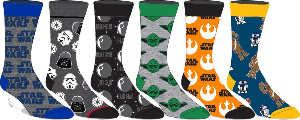 Star Wars 6pk Assortment Socks 