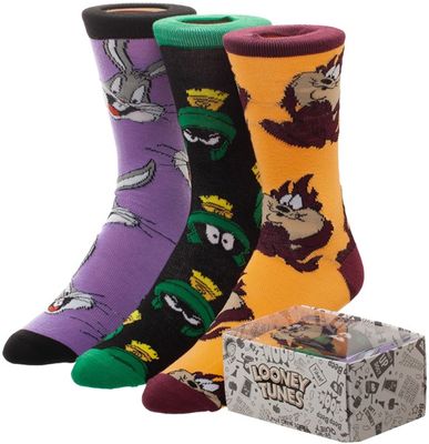 Looney Tunes Adult 3 Pack Sock Set 