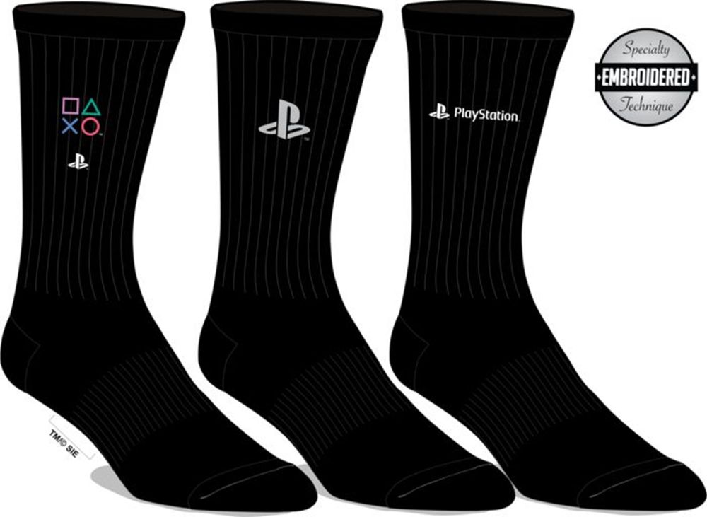 Playstation 3pk Embroided Socks 