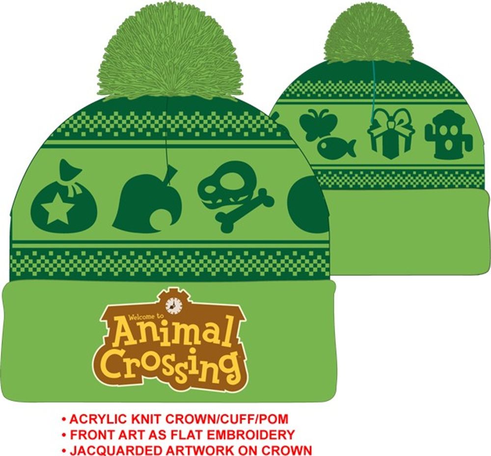 Animal Crossing Green Beanie 