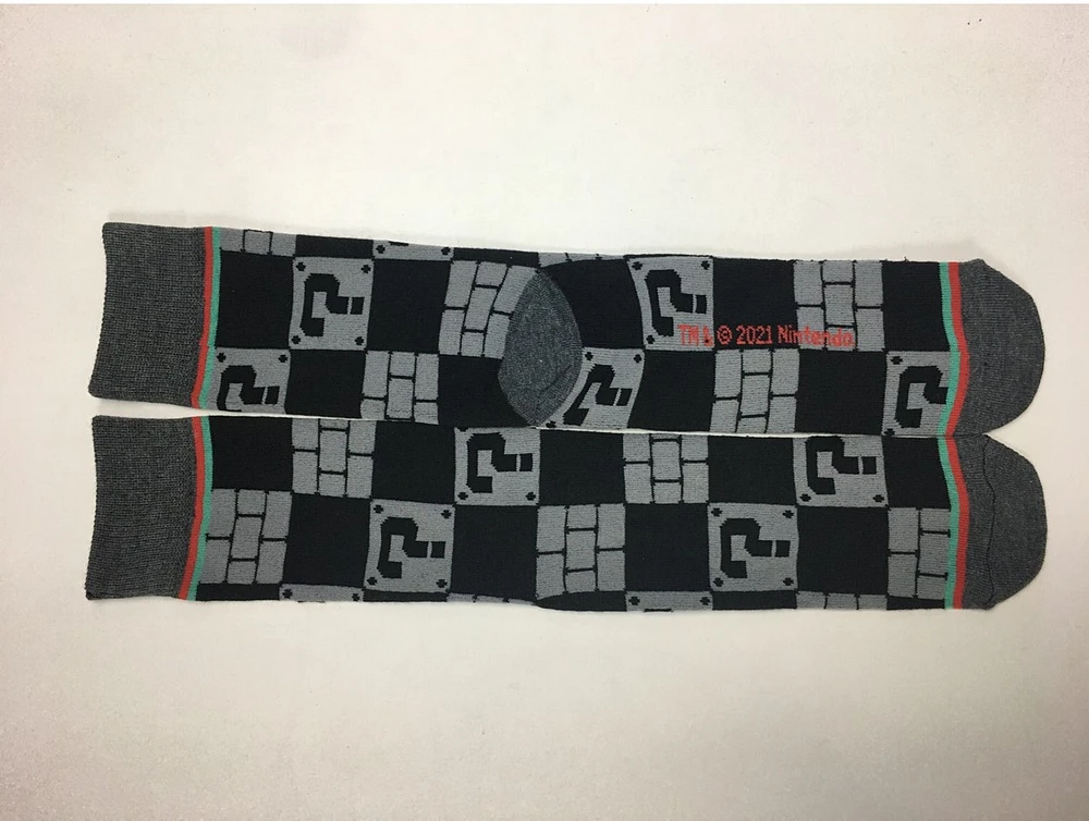 Super Mario Blocks Crew Socks 