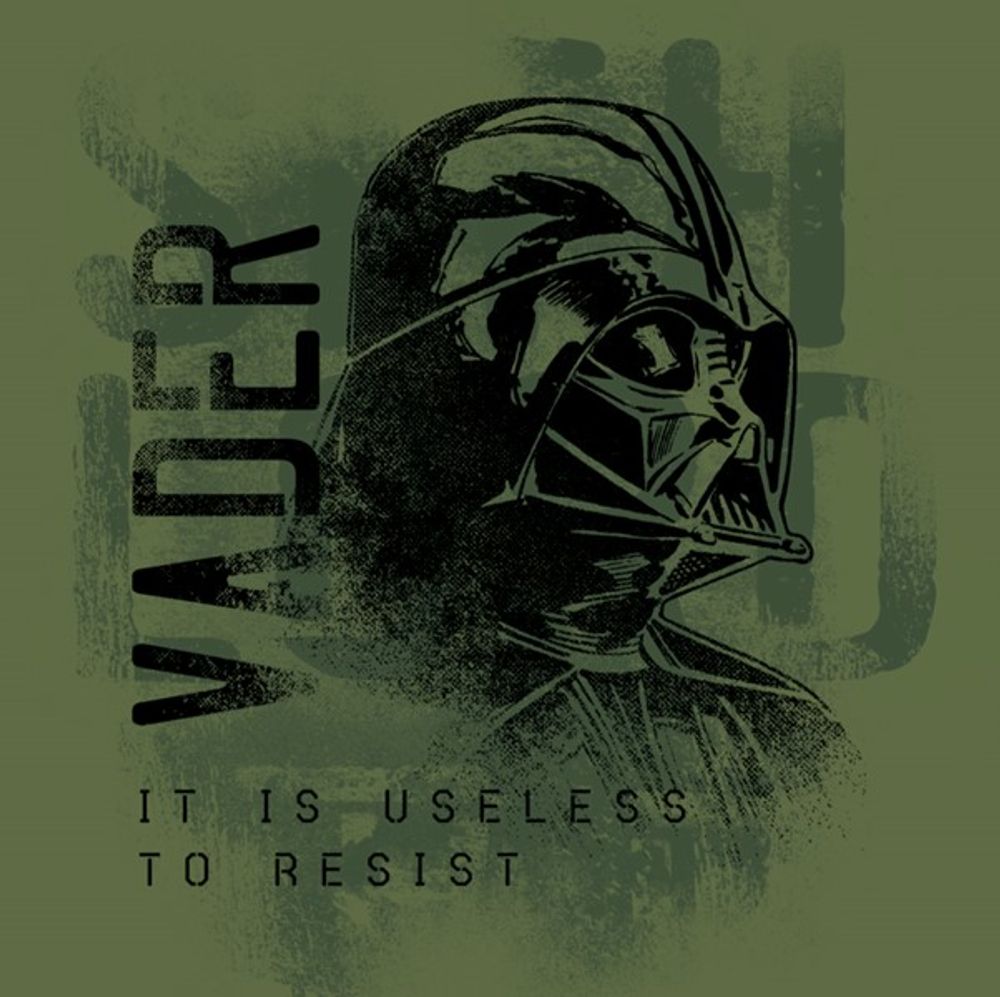 Darth Vader Resist 12 x 12 Canvas