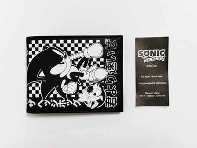 Sonic Black White Wallet 