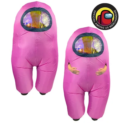 Among Us - Pink Crewmate Inflatable Costume (Adult) 