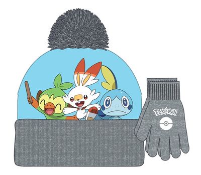 Pokemon Kids Hat N Glove Set 
