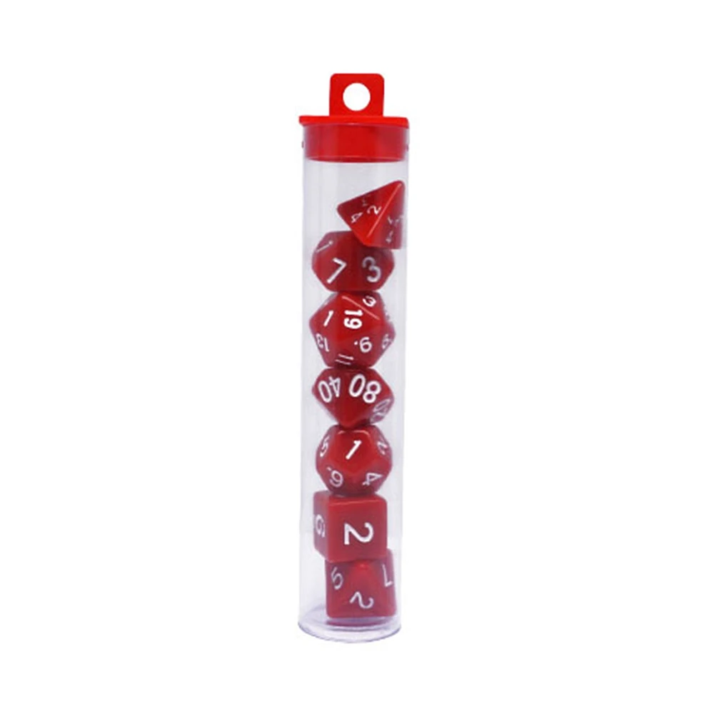 Jeu de dés pour JDR sur table 7 pièces