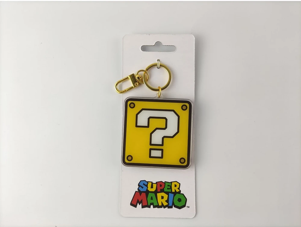 Porte-clés Super Mario : Bloc mystère 